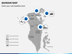 Bahrain map PPT slide 6