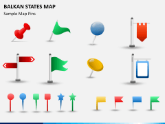 Balkan states map PPT slide 20