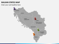 Balkan states map PPT slide 4