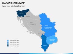 Balkan states map PPT slide 8