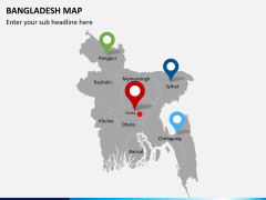 Bangladesh map PPT slide 11