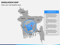 Bangladesh map PPT slide 12