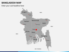 Bangladesh map PPT slide 2