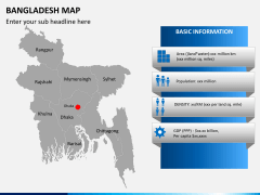 Bangladesh map PPT slide 3