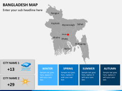 Bangladesh map PPT slide 4