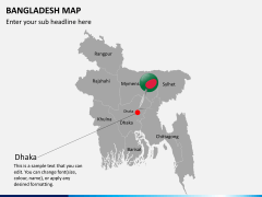Bangladesh map PPT slide 6