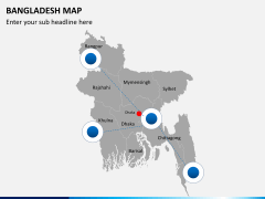 Bangladesh map PPT slide 9