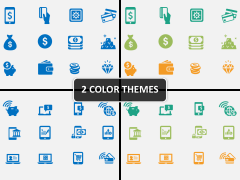 Banking Icons PPT cover slide