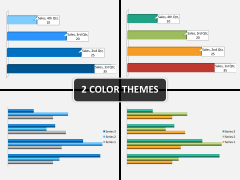 Bar chart PPT cover slide 