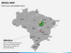 Brazil map PPT slide 19