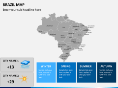 Brazil map PPT slide 21