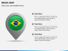 Brazil map PPT slide 22
