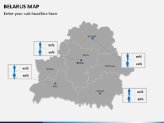 Belarus map PPT slide 13