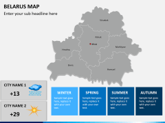Belarus map PPT slide 15