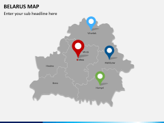 Belarus map PPT slide 5