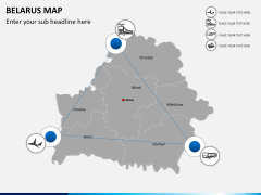 Belarus map PPT slide 6