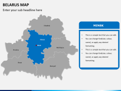 Belarus map PPT slide 7