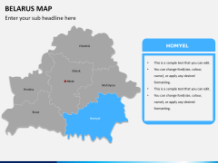 Belarus map PPT slide 9