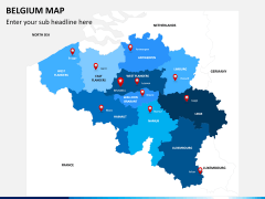 Belgium map PPT slide 1