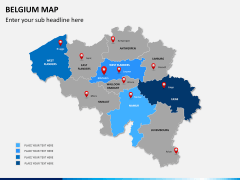 Belgium map PPT slide 10