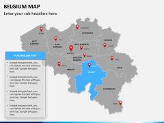 Belgium map PPT slide 11