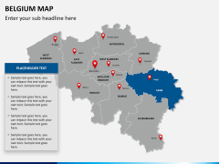 Belgium map PPT slide 14