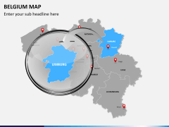 Belgium map PPT slide 15