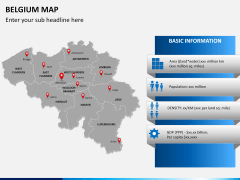 Belgium map PPT slide 17