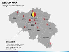 Belgium map PPT slide 20