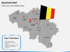 Belgium map PPT slide 21