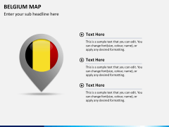 Belgium map PPT slide 22