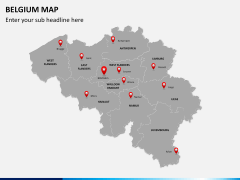 Belgium map PPT slide 4