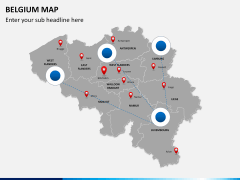 Belgium map PPT slide 6