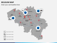 Belgium map PPT slide 7