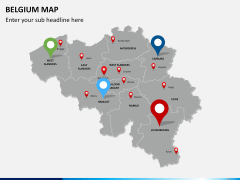 Belgium map PPT slide 8