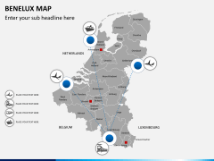 Benelux map PPT slide 11