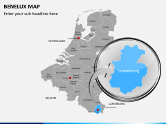 Benelux map PPT slide 17