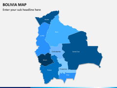 Bolivia map PPT slide 1