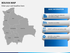 Bolivia map PPT slide 12