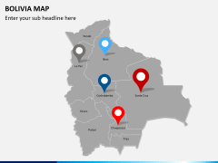 Bolivia map PPT slide 5