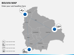 Bolivia map PPT slide 6