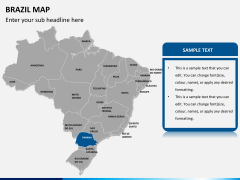 Brazil map PPT slide 10