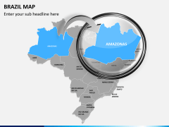 Brazil map PPT slide 11