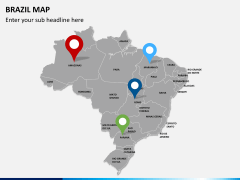 Brazil map PPT slide 4
