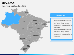 Brazil map PPT slide 7