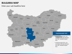 Bulgaria map PPT slide 13