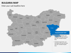 Bulgaria map PPT slide 14