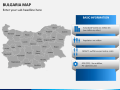 Bulgaria map PPT slide 17