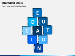 Buzzword cubes PPT slide 1