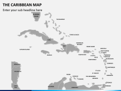 The Caribbean map PPT slide 2